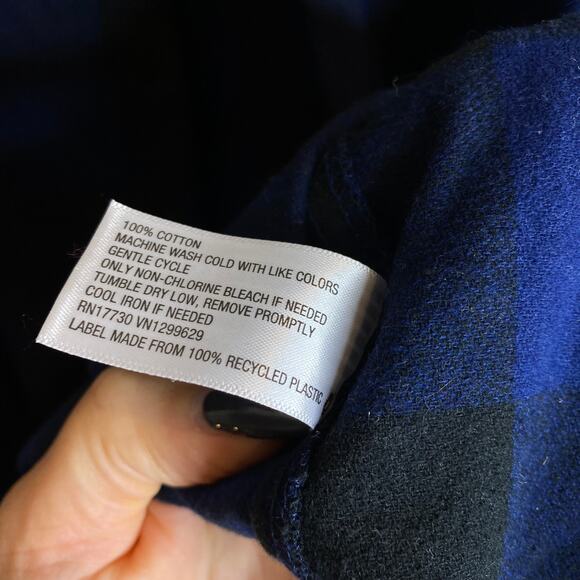 NEW Wild Fable buffalo blue flannel - Picture 3 of 7